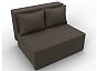 Диван прямой лагуна рогожка амур 05 коричневый выкатной