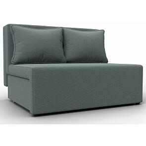 Диван прямой лагуна рогожка амур 07 серый выкатной