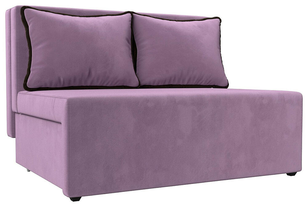 Диван прямой Лагуна Микровельвет СиреневыйКоричневый 26999₽
