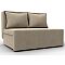 Диван прямой лагуна велюр бежевый/коричневый выкатной