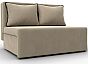 Диван прямой лагуна велюр бежевый/коричневый выкатной