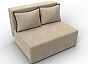 Диван прямой лагуна велюр бежевый/коричневый выкатной