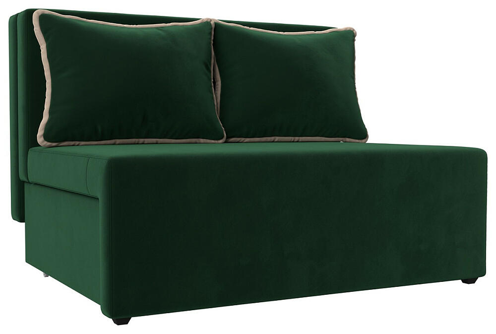 Диван прямой Лагуна Велюр ЗелёныйБежевый 29999₽