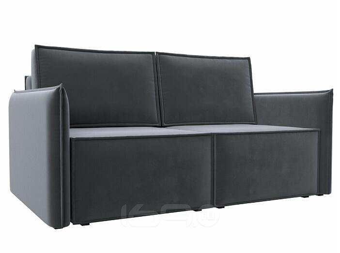 Диван прямой либерти мини seven 17 серый раскладушка