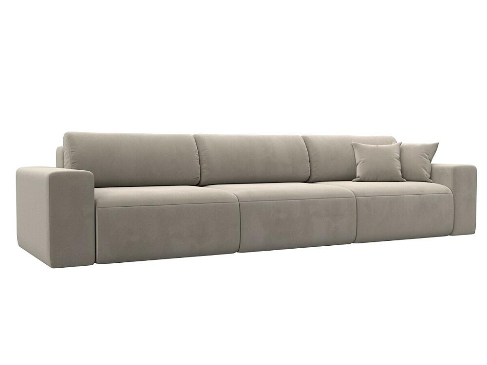 Диван прямой Лига-036 НПБ Классик Лонг Микровельвет Бежевый 88999₽