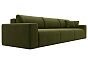 Диван прямой лига-036 нпб классик лонг микровельвет зелёный еврокнижка