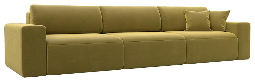 Диван прямой Лига-036 НПБ Классик Лонг Микровельвет Желтый 88999₽