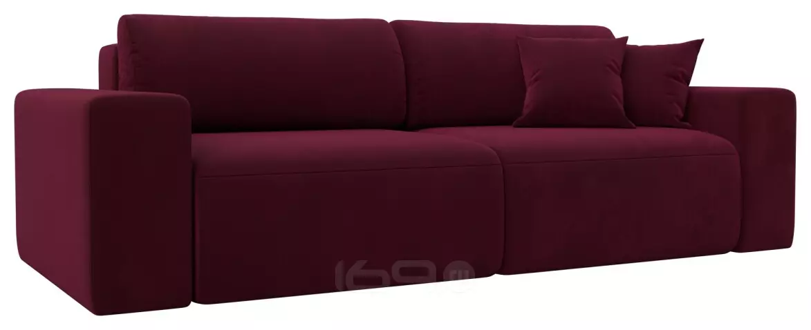 Диван прямой Лига-036 НПБ Классик Микровельвет Бордовый