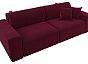 Диван прямой лига-036 нпб классик микровельвет бордовый еврокнижка