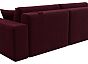 Диван прямой лига-036 нпб классик микровельвет бордовый еврокнижка