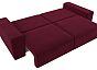 Диван прямой лига-036 нпб классик микровельвет бордовый еврокнижка