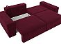 Диван прямой лига-036 нпб классик микровельвет бордовый еврокнижка