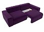 Диван прямой Лига-036 Классик Микровельвет Фиолетовый
