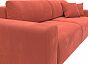 Диван прямой Лига-036 Классик Микровельвет Коралловый