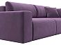 Диван прямой лига-036 нпб классик микровельвет сиреневый еврокнижка