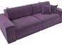 Диван прямой лига-036 нпб классик микровельвет сиреневый еврокнижка