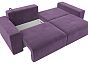 Диван прямой лига-036 нпб классик микровельвет сиреневый еврокнижка