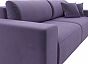 Диван прямой Лига-036 Классик Велюр Фиолетовый