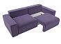 Диван прямой Лига-036 Классик Велюр Фиолетовый