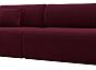 Диван прямой лига-036 нпб модерн подлокотник слева микровельвет бордовый еврокнижка