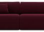 Диван прямой лига-036 нпб модерн подлокотник слева микровельвет бордовый еврокнижка
