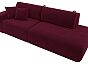 Диван прямой лига-036 нпб модерн подлокотник слева микровельвет бордовый еврокнижка