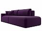 Диван прямой Лига-036 Модерн подлокотник слева Микровельвет Фиолетовый