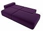 Диван прямой Лига-036 Модерн подлокотник слева Микровельвет Фиолетовый