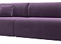 Диван прямой лига-036 нпб модерн подлокотник слева микровельвет сиреневый еврокнижка