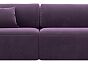 Диван прямой лига-036 нпб модерн подлокотник слева микровельвет сиреневый еврокнижка