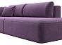 Диван прямой лига-036 нпб модерн подлокотник слева микровельвет сиреневый еврокнижка