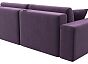 Диван прямой лига-036 нпб модерн подлокотник слева микровельвет сиреневый еврокнижка