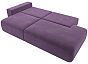 Диван прямой лига-036 нпб модерн подлокотник слева микровельвет сиреневый еврокнижка