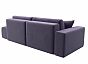 Диван прямой Лига-036 Модерн подлокотник слева Велюр Фиолетовый