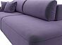 Диван прямой Лига-036 Модерн подлокотник слева Велюр Фиолетовый