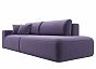 Диван прямой Лига-036 Модерн подлокотник слева Велюр Фиолетовый