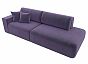 Диван прямой Лига-036 Модерн подлокотник слева Велюр Фиолетовый