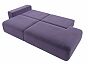 Диван прямой Лига-036 Модерн подлокотник слева Велюр Фиолетовый