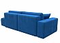 Диван прямой Лига-036 Модерн подлокотник слева Велюр Голубой