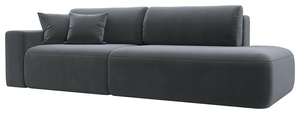 Диван прямой Лига-036 НПБ Модерн подлокотник слева Велюр Серый 70999₽