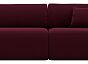 Диван прямой лига-036 нпб модерн подлокотник справа микровельвет бордовый еврокнижка