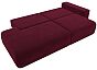 Диван прямой лига-036 нпб модерн подлокотник справа микровельвет бордовый еврокнижка