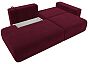 Диван прямой лига-036 нпб модерн подлокотник справа микровельвет бордовый еврокнижка