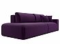 Диван прямой Лига-036 Модерн подлокотник справа Микровельвет Фиолетовый