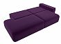 Диван прямой Лига-036 Модерн подлокотник справа Микровельвет Фиолетовый