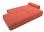 Диван прямой Лига-036 Модерн подлокотник справа Микровельвет Коралловый