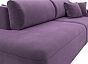 Диван прямой лига-036 нпб модерн подлокотник справа микровельвет сиреневый еврокнижка