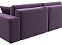 Диван прямой лига-036 нпб модерн подлокотник справа микровельвет сиреневый еврокнижка