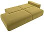 Диван прямой лига-036 нпб модерн подлокотник справа микровельвет желтый еврокнижка