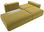Диван прямой лига-036 нпб модерн подлокотник справа микровельвет желтый еврокнижка